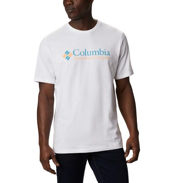 Columbia CSC Basic Logo T-Shirt Men White USA (US26664)